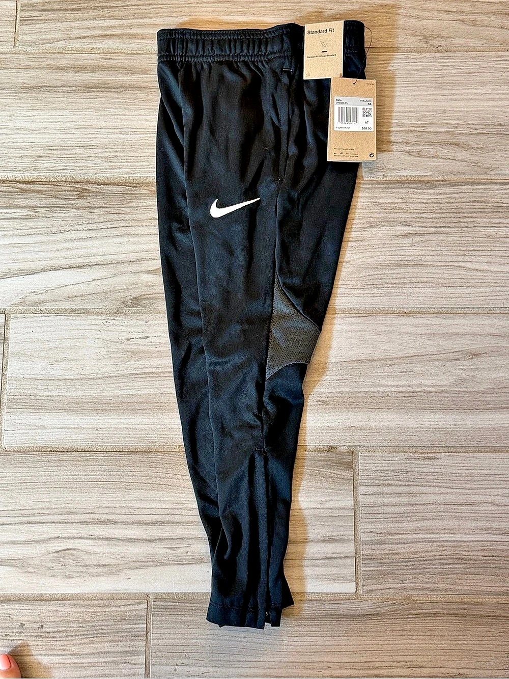 Nike Dri-FIT Boys X-Small Black Joggers NWT